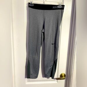 Nike Pro Leggings Tights Gym Pants Grey Gray